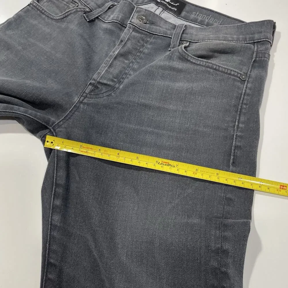 7 for All Mankind Jeans Mens 31x30 Gray Standard Straight Luxe Performance Denim